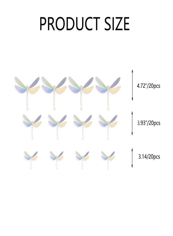 Qidie 60 Pieces 3D Dragonfly Wall Art Decor Stickers Silver Dragonfly Wall Decoration Window Wall Decals Stickers for Party/Doors/Bedroom Living Room/Wedding Decoration (Silver Dragonfly) - Image 5